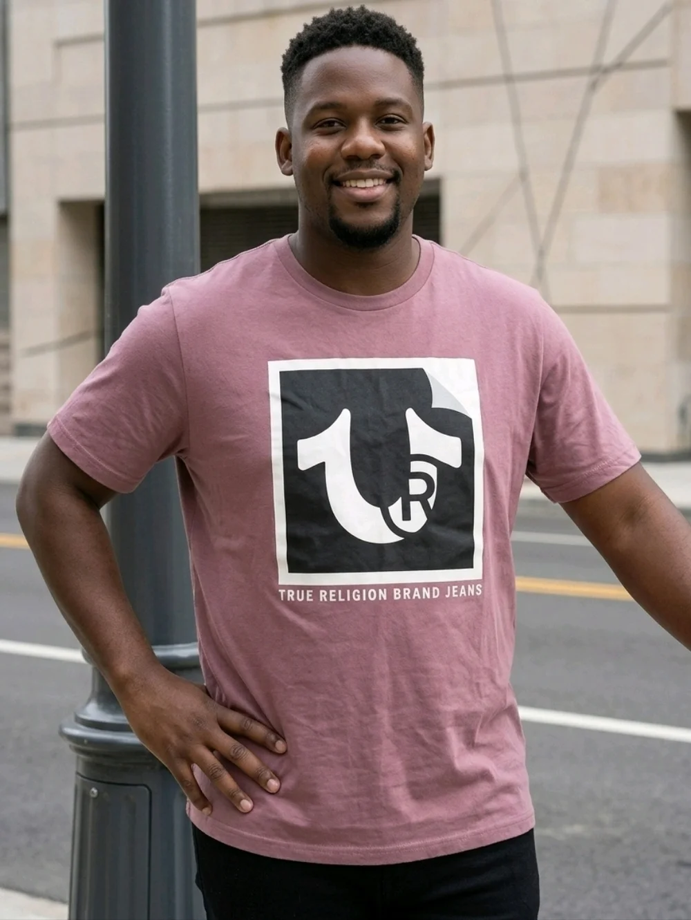 NWT True Religion Men's Grape Shake Peeling TM Tee ~sz XXL